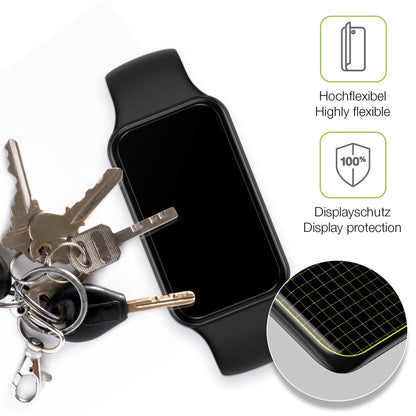 2x Full Cover Schutzfolie matt für Huami Amazfit Band 7