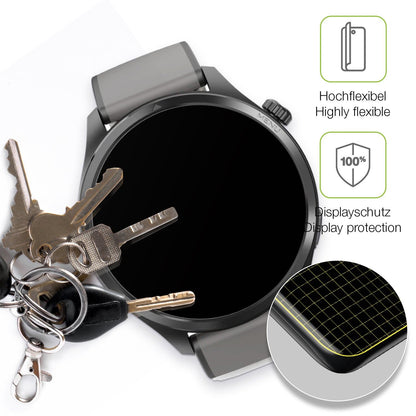 2x Full Cover Schutzfolie matt für Hama 9000 Smartwatch
