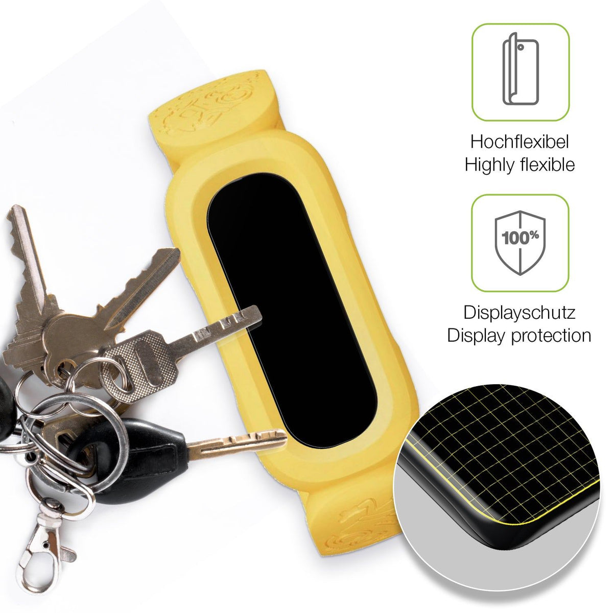 2x Full Cover Schutzfolie matt für FitBit Ace 3 Minions Special Edition