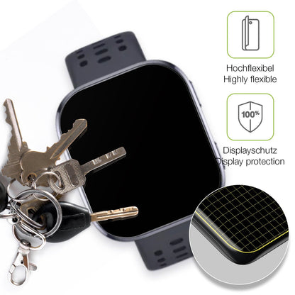 2x Full Cover Schutzfolie matt für Huami Amazfit Bip 6