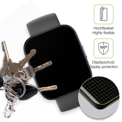 2x Full Cover Schutzfolie matt für Amazfit Bip 5 46mm A2215