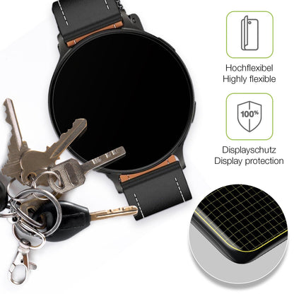 2x Full Cover Schutzfolie matt für Pireware Nano Smartwatch