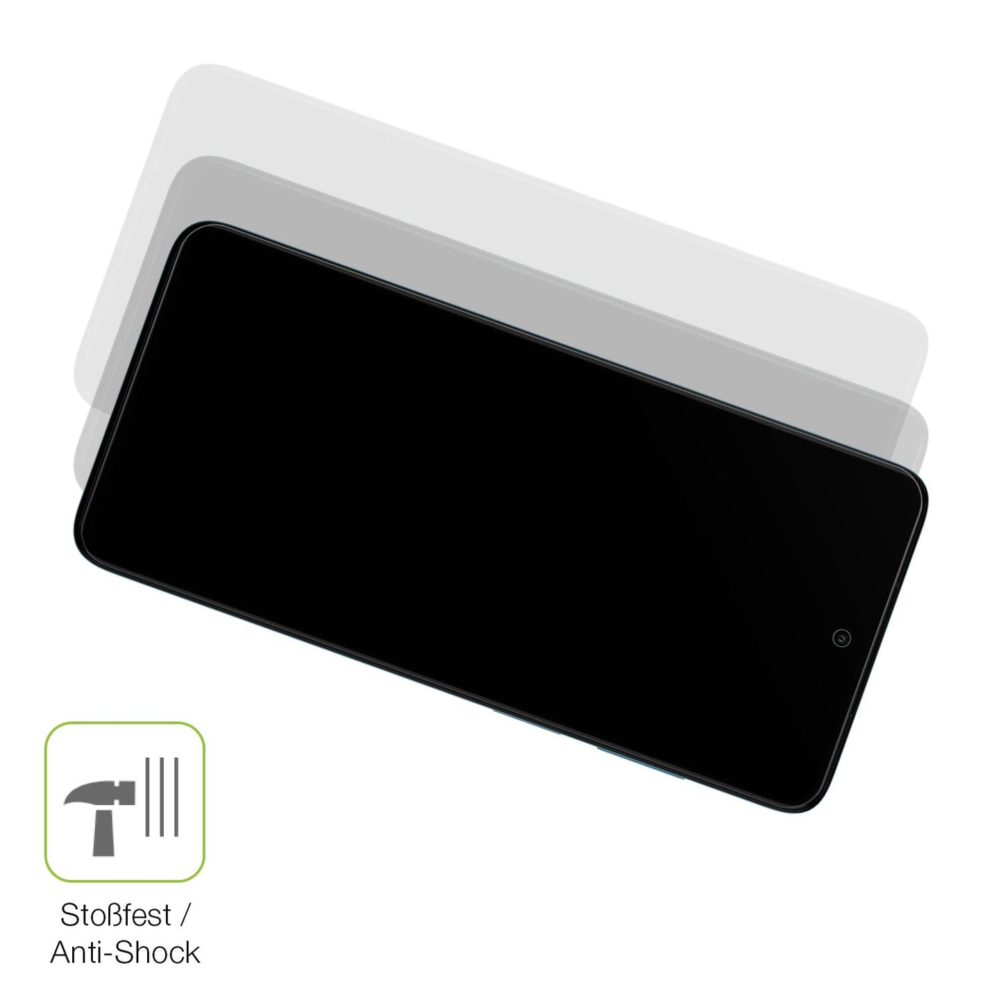 2x Full Cover Schutzfolie matt für Motorola Moto G52