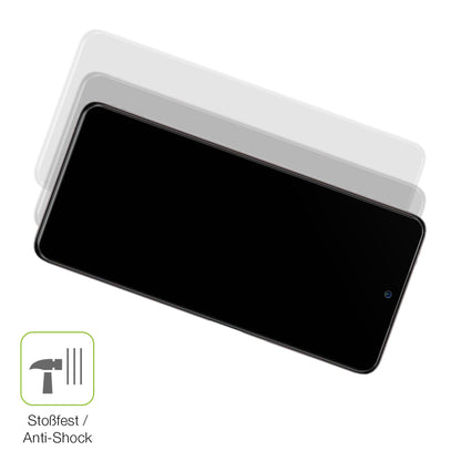 2x Full Cover Schutzfolie matt für Xiaomi Poco X3 Pro