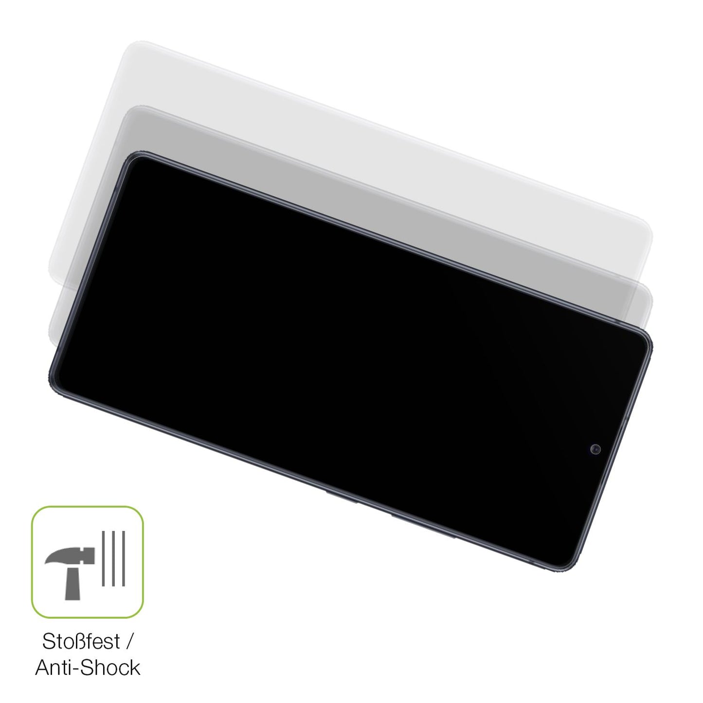 2x Full Cover Schutzfolie matt für Samsung Galaxy S10 Lite