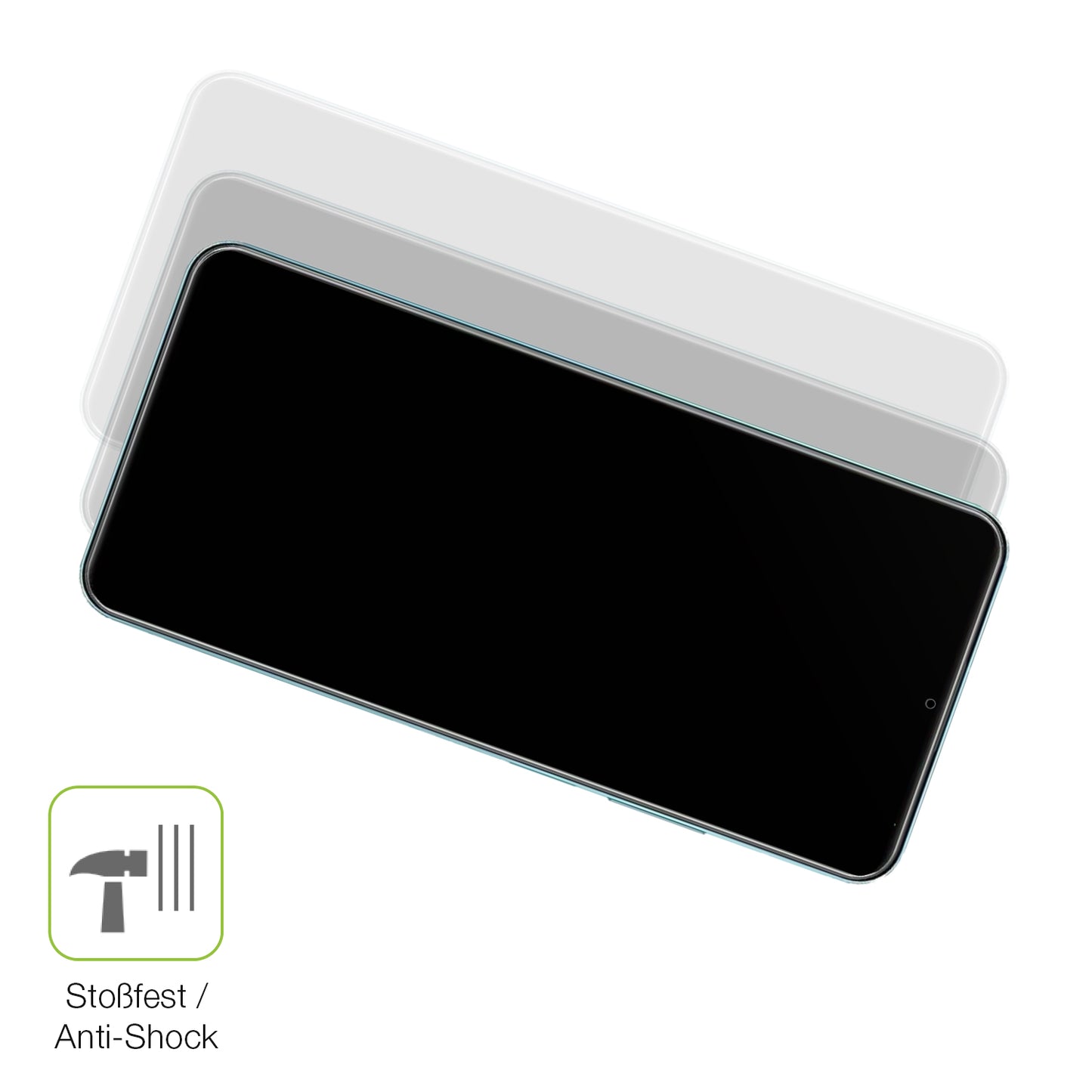 2x Full Cover Schutzfolie matt für Realme Note 50