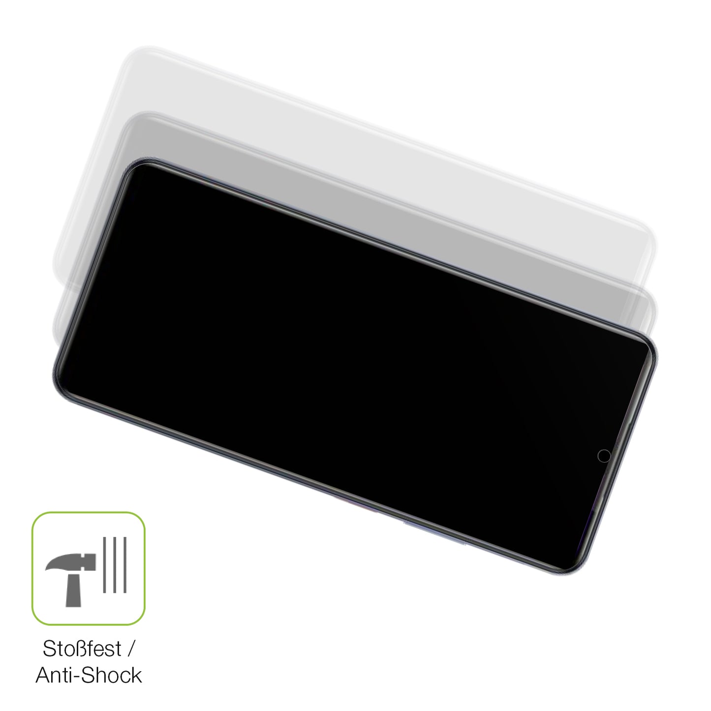 2x Full Cover Schutzfolie matt für ZTE Blade V70 Max