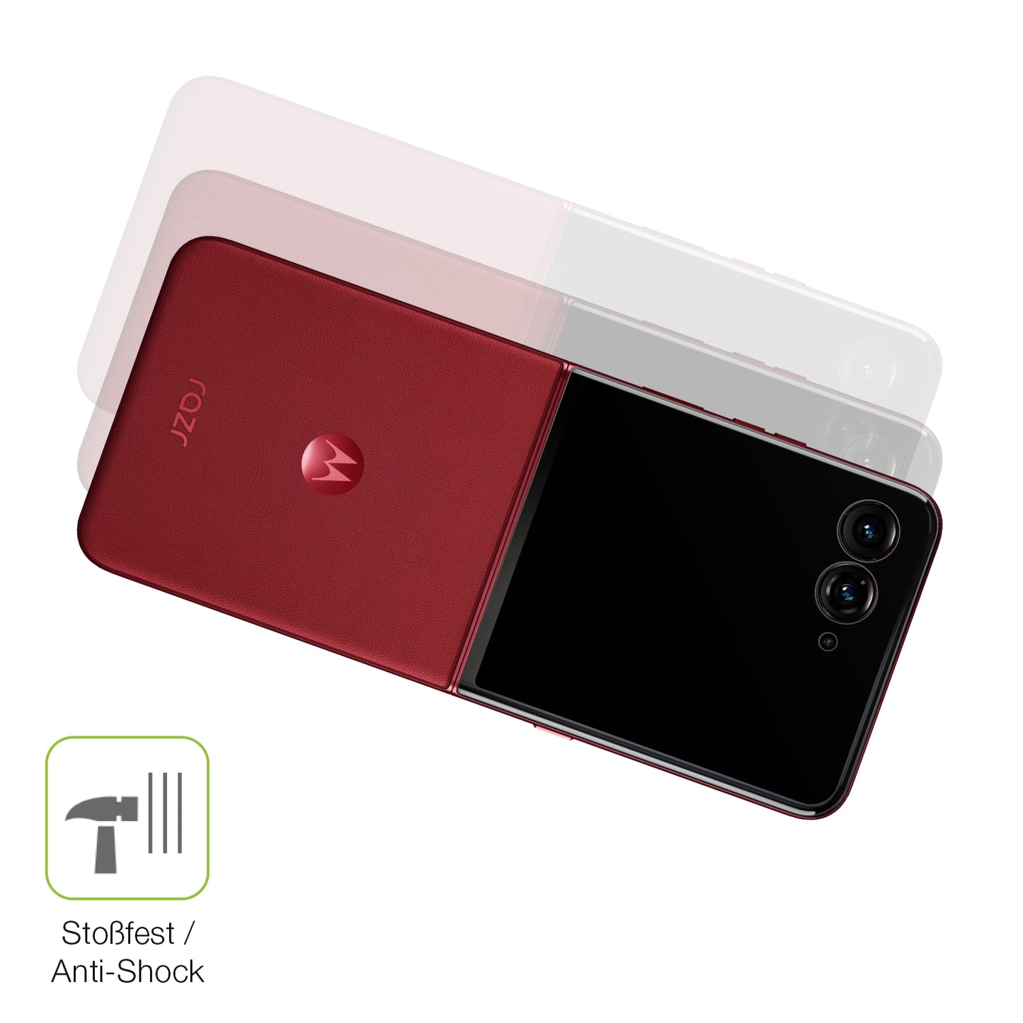 2x Full Cover Schutzfolie matt für Motorola Razr 60 Ultra Aussen-Display