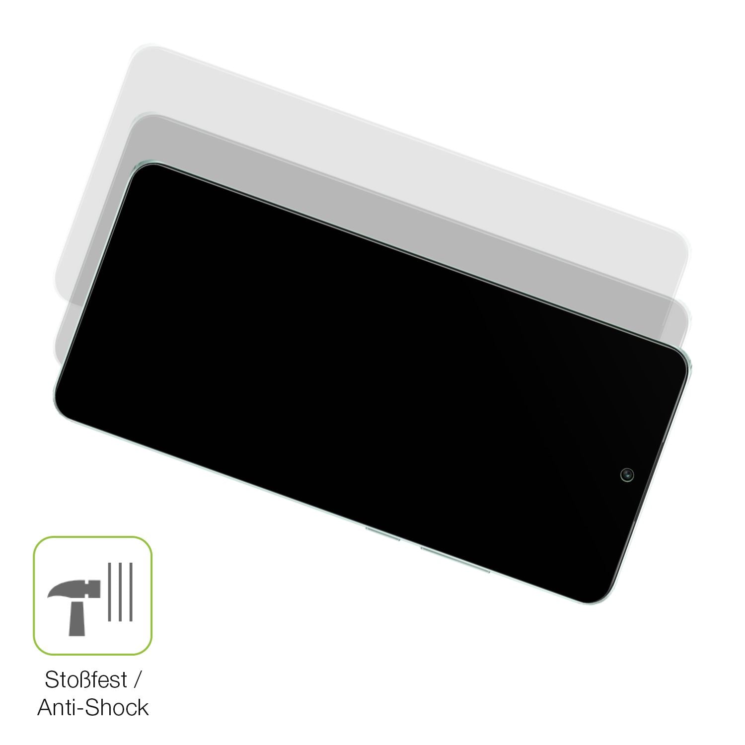 Schutz gegen Kratzer auf dem Oppo K12s Glas durch Schlüssel, Stöße gegen die Tischkante oder Stürze