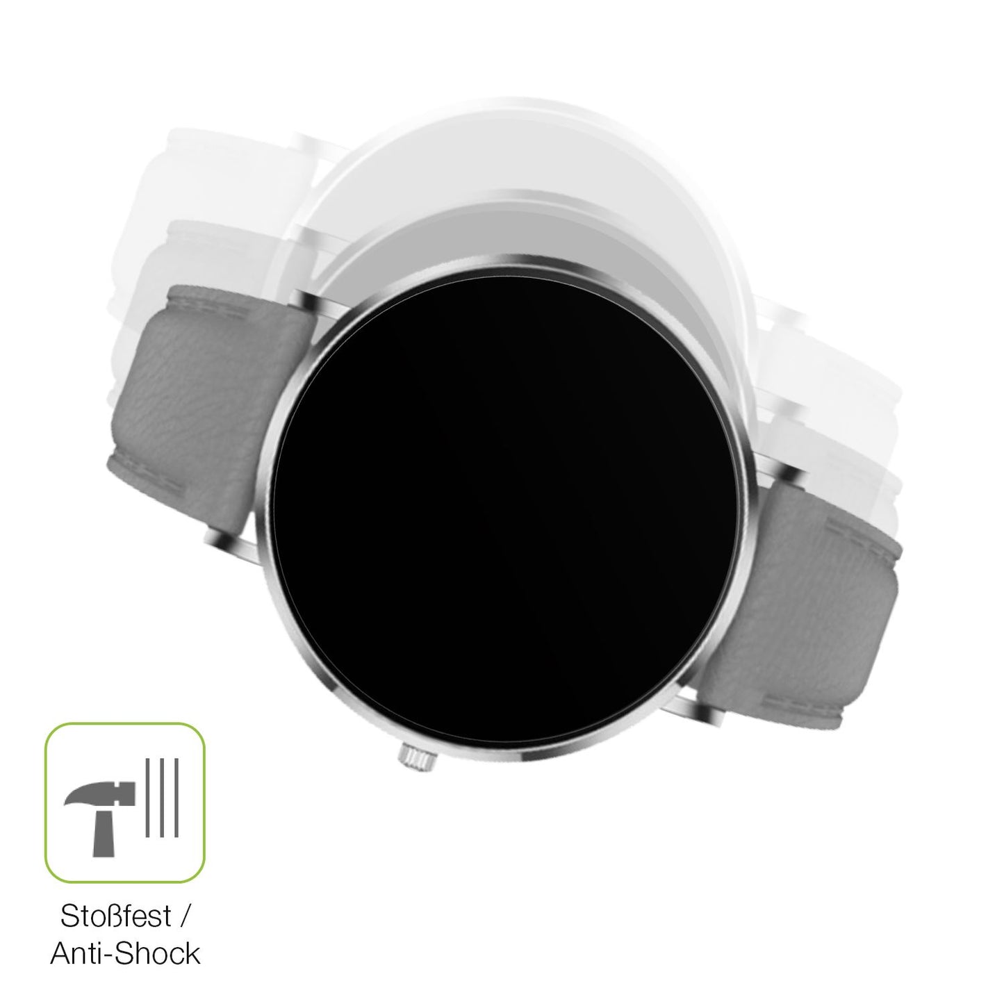 2x Full Cover Schutzfolie matt für Pireware Slim Smartwatch