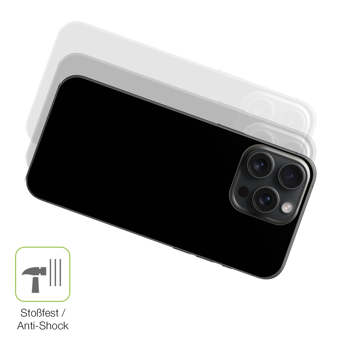 2x Full Cover Schutzfolie matt für Apple iPhone 16 Pro Rückseite