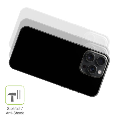 2x Full Cover Schutzfolie matt für Apple iPhone 16 Pro Rückseite