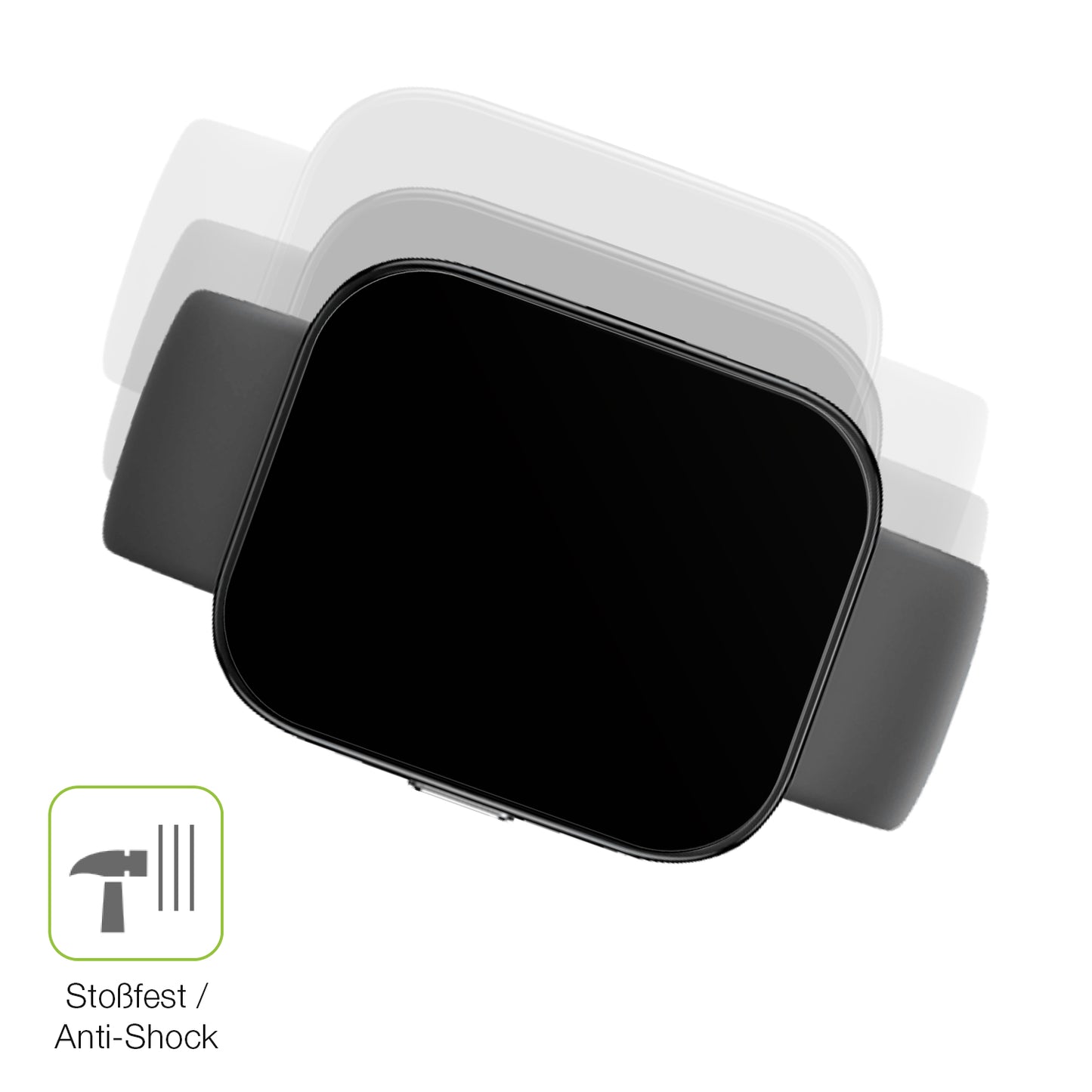 Schutz gegen Kratzer auf dem Amazfit Bip 5 Glas durch Schlüssel, Stöße gegen die Tischkante oder Stürze