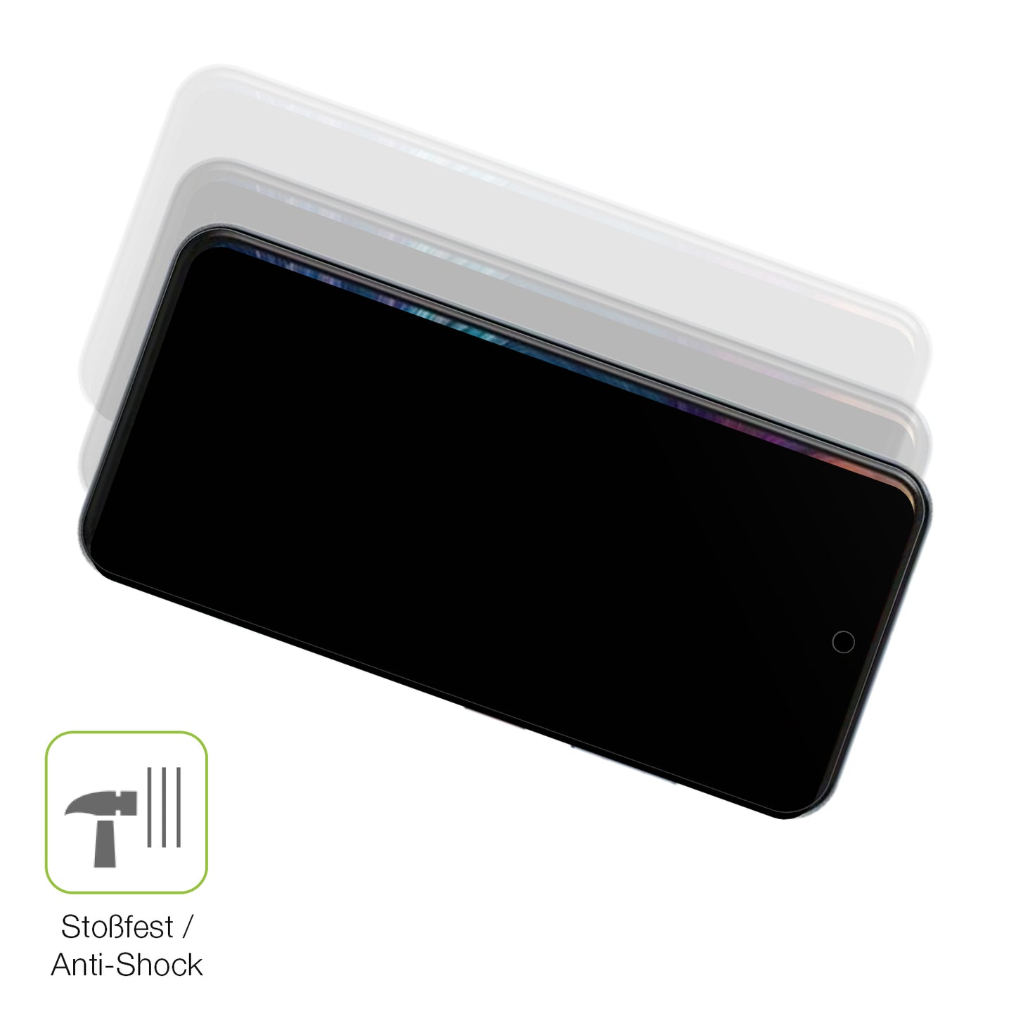 2x Full Cover Schutzfolie matt für ZTE Axon 70