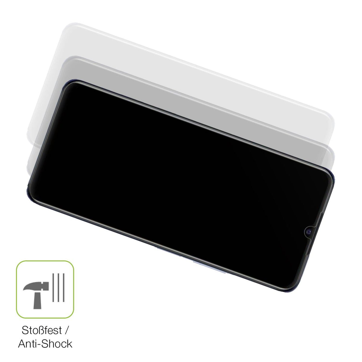 2x Full Cover Schutzfolie matt für VIVO Y21