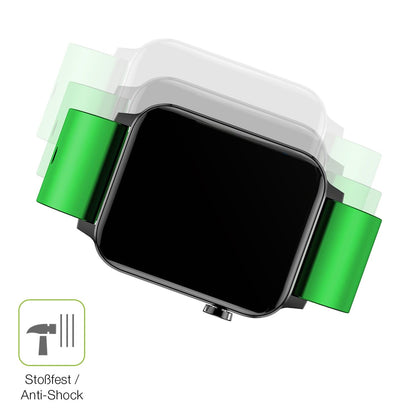 2x Full Cover Schutzfolie matt für Judneer 1,4 Zoll Smartwatch