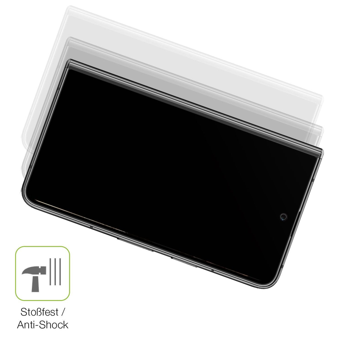 2x Full Cover Schutzfolie matt für Google Pixel Fold
