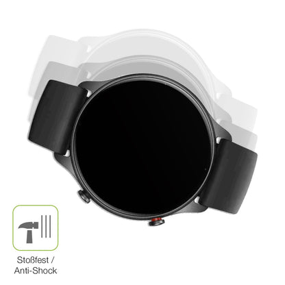 2x Full Cover Schutzfolie matt für Amazfit GTR 2e