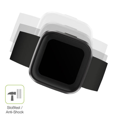 2x Full Cover Schutzfolie matt für Fitbit Versa 2