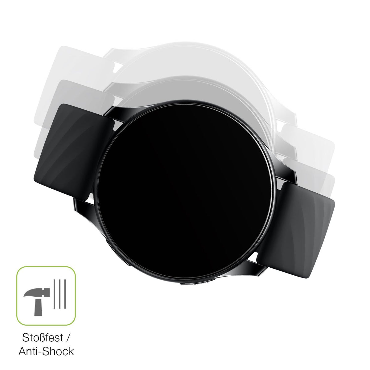 2x Full Cover Schutzfolie matt für OnePlus Nord Smartwatch