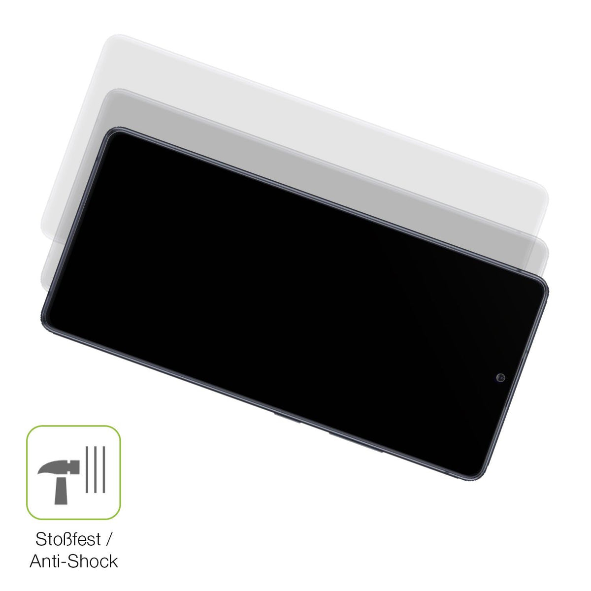 2x Full Cover Schutzfolie matt für Samsung Galaxy S10 Lite