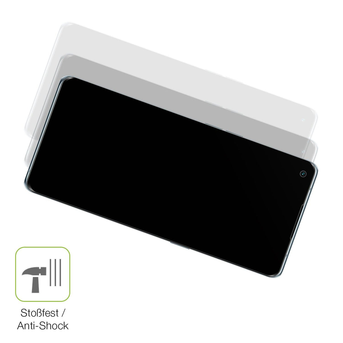 2x Full Cover Schutzfolie matt für Oppo Reno6 Pro 5G