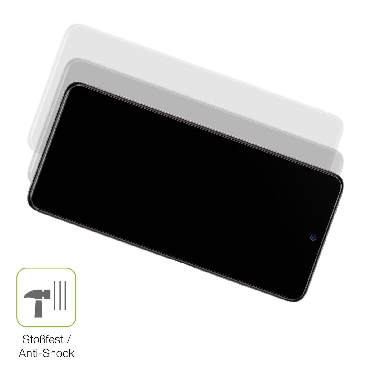 2x Full Cover Schutzfolie matt für Xiaomi Poco X3 Pro