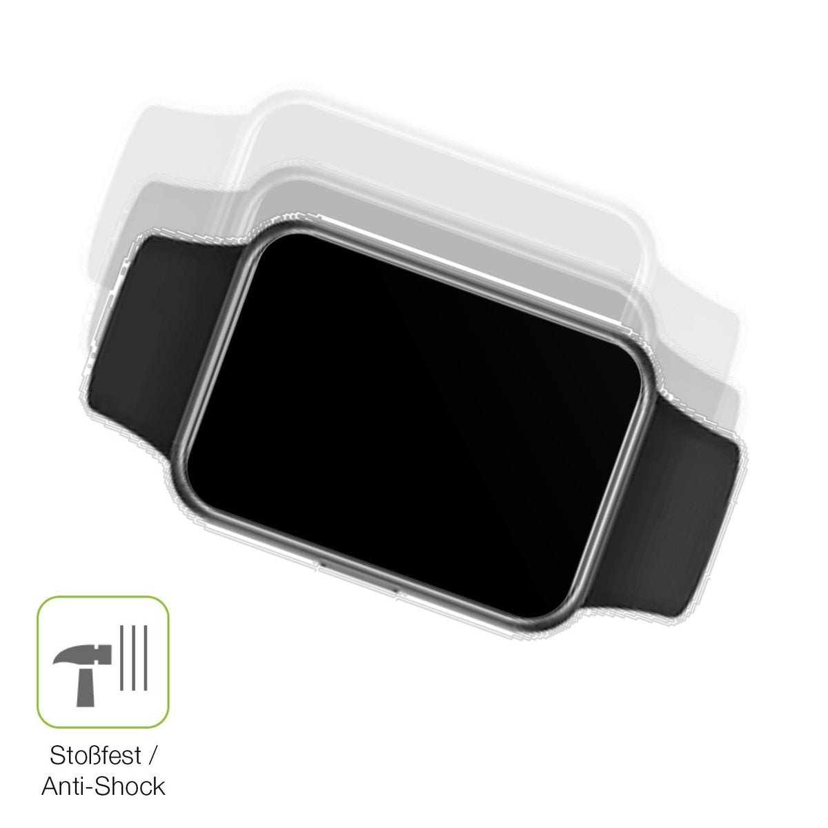 2x Full Cover Schutzfolie matt für Huawei Watch Fit 2