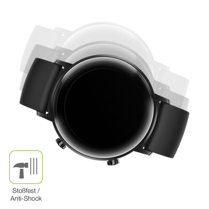 2x Full Cover Schutzfolie matt für Huawei Watch GT2 42mm