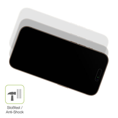 2x Full Cover Schutzfolie matt für Apple iPhone 16 Pro
