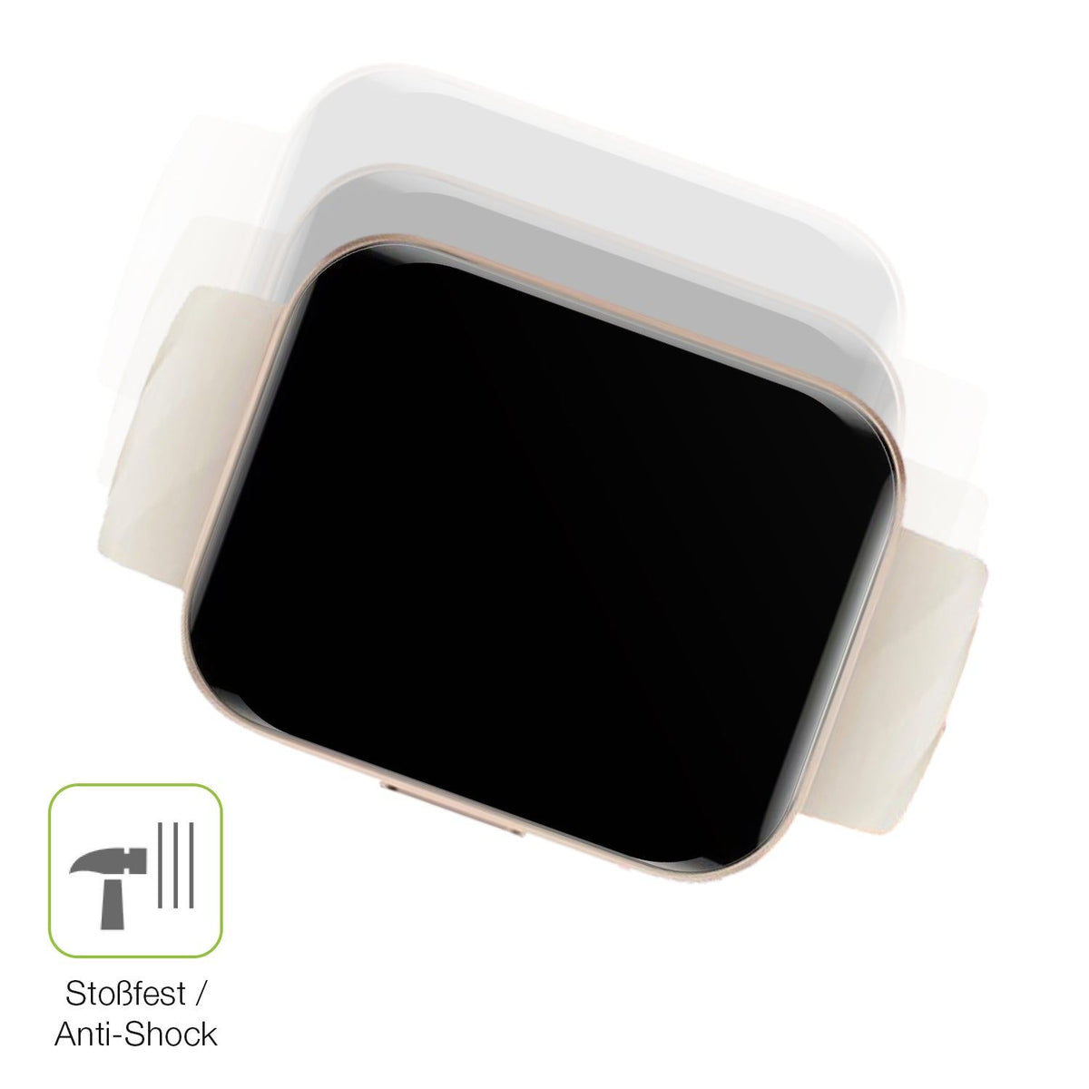 2x Full Cover Schutzfolie matt für Mutoy Smartwatch 1.69 Zoll