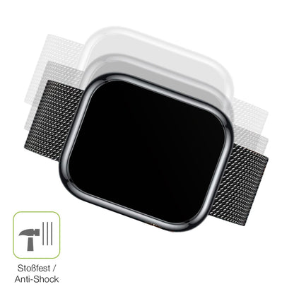 2x Full Cover Schutzfolie matt für Ruxingx 1.47 Zoll Smartwatch