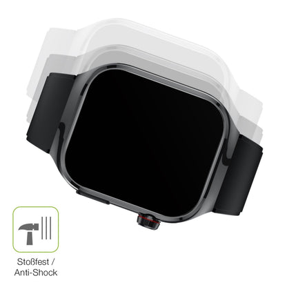 2x Full Cover Schutzfolie matt für TK 16 Smartwatch 2.04 Zoll