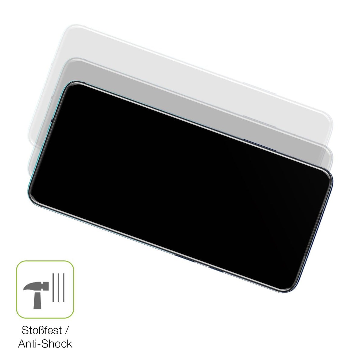 2x Full Cover Schutzfolie matt für OnePlus 7T Pro