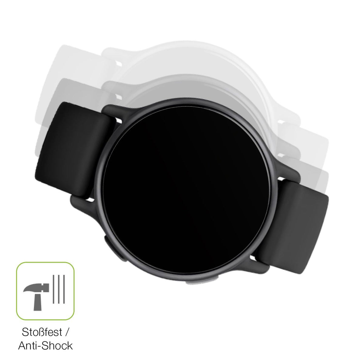 2x Full Cover Schutzfolie matt für Garmin Vivoactive 5