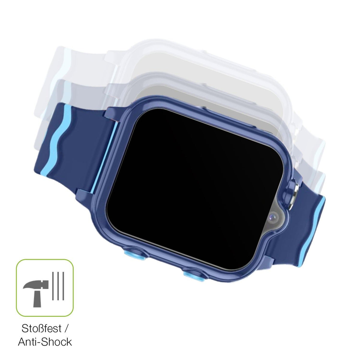 2x Full Cover Schutzfolie matt für Sytifro D35 Kindersmartwatch