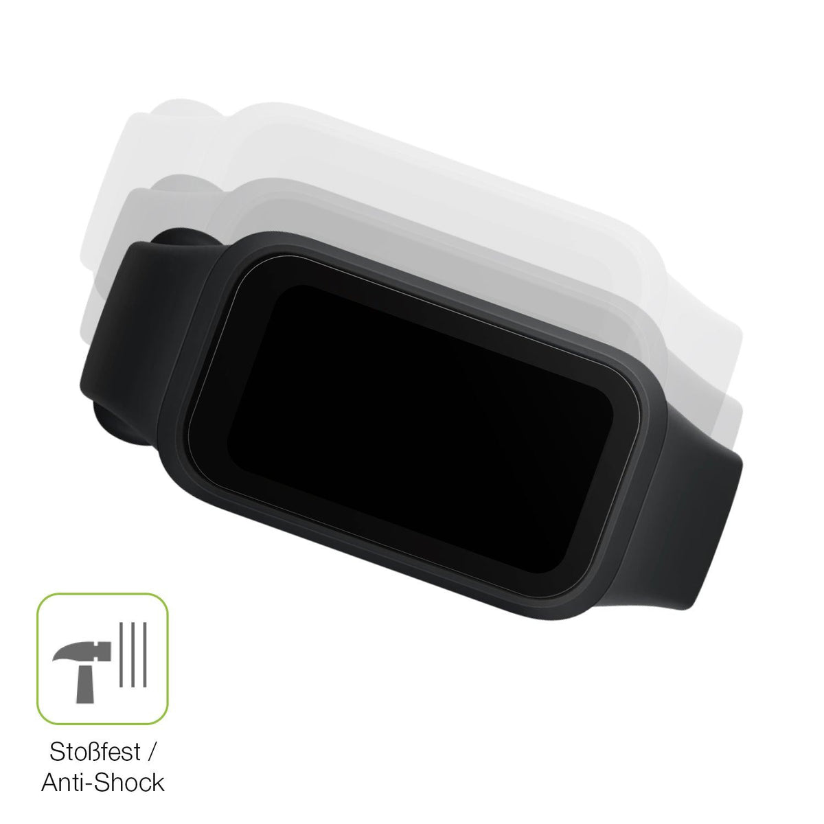 2x Full Cover Schutzfolie matt für Xiaomi Smart Band 9 Active