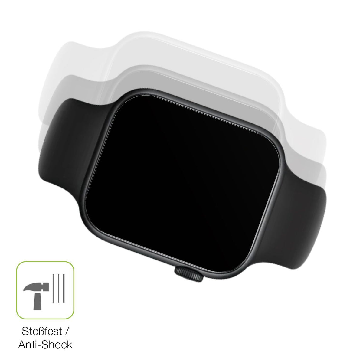 2x Full Cover Schutzfolie matt für Honor Watch 5