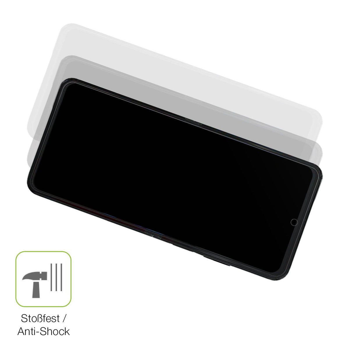 2x Full Cover Schutzfolie matt für ZTE Nubia Flip 2