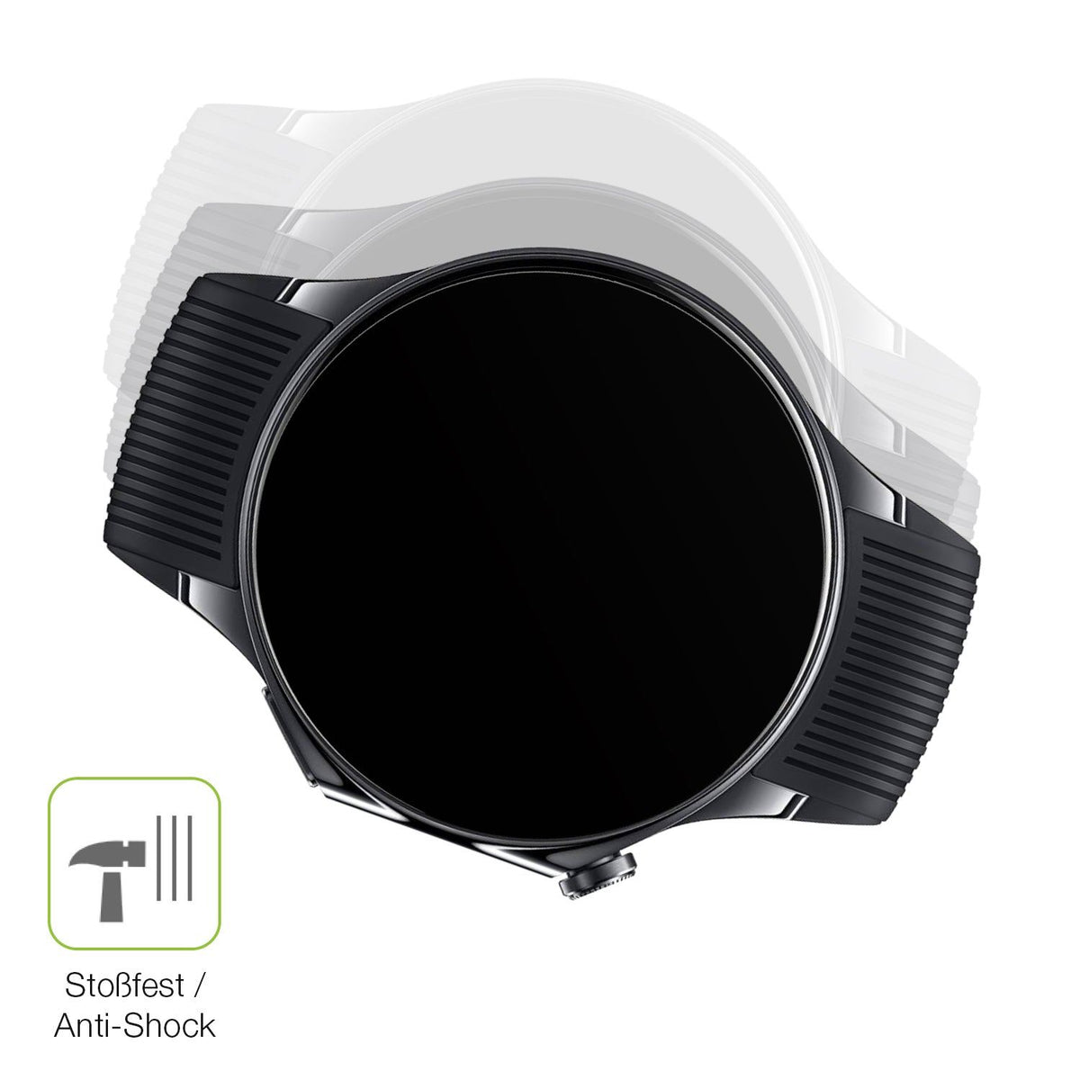2x Full Cover Schutzfolie matt für Oppo Watch X2