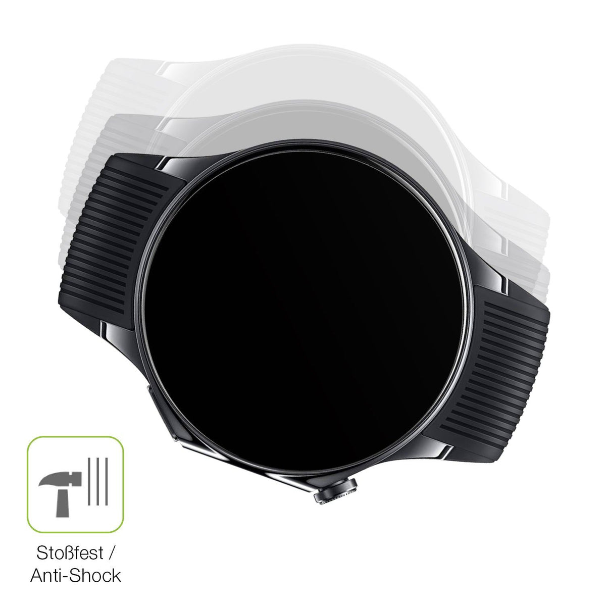 2x Full Cover Schutzfolie matt für OnePlus Watch 3 46mm