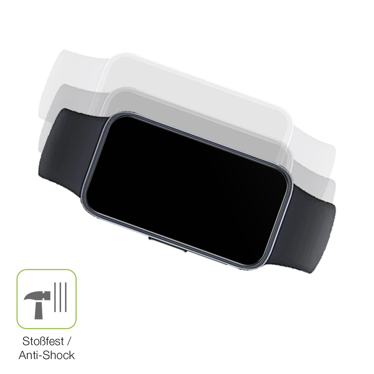 2x Full Cover Schutzfolie matt für Huawei Band 10