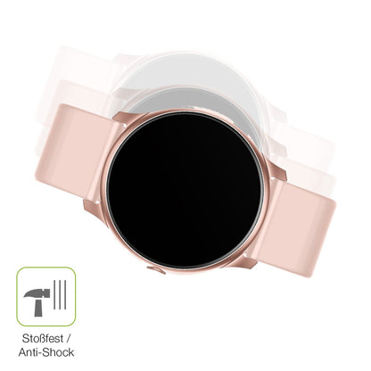2x Full Cover Schutzfolie matt für Maxcom Fit FW32 Neon Smartwatch