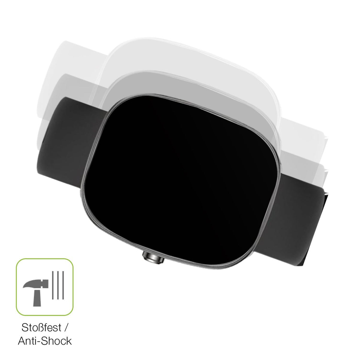 2x Full Cover Schutzfolie matt für UPDEI S5 Smartwatch 1.83 Zoll