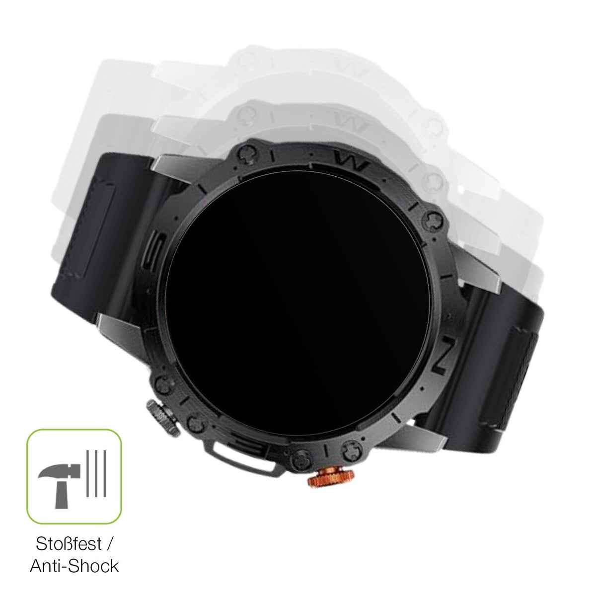 2x Full Cover Schutzfolie matt für LIGE Smart Sports Watch I10