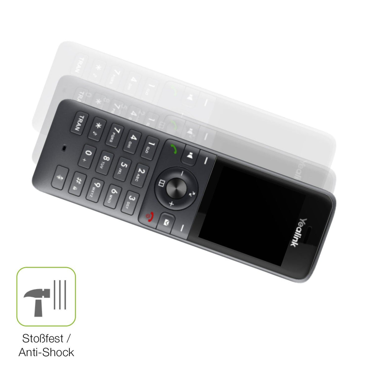 2x Full Cover Schutzfolie matt für Yealink W71H Dect
