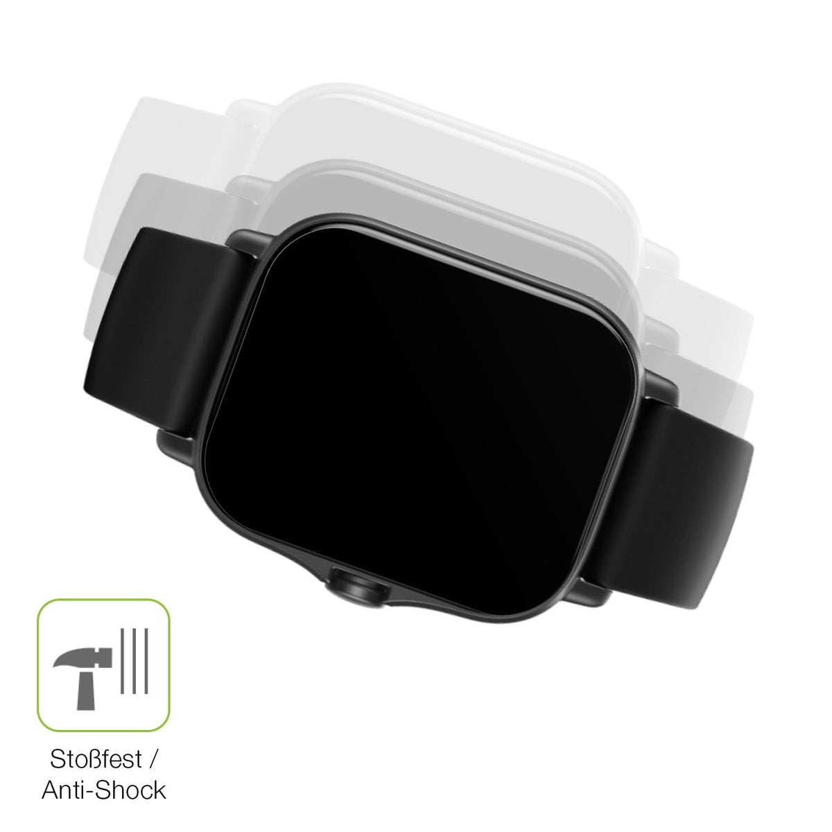 2x Full Cover Schutzfolie matt für Amazfit Gts 2e