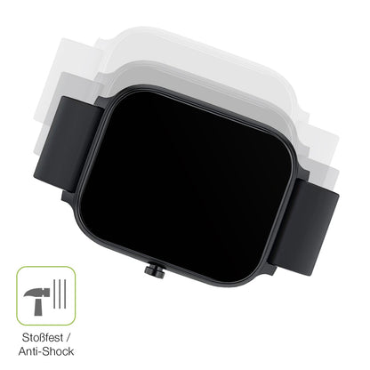 2x Full Cover Schutzfolie matt für Torjalph Smartwatch 1.69 Zoll