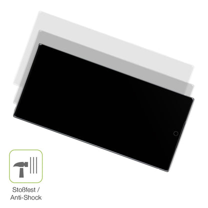 2x Full Cover Schutzfolie matt für Samsung Galaxy Note 10 Plus