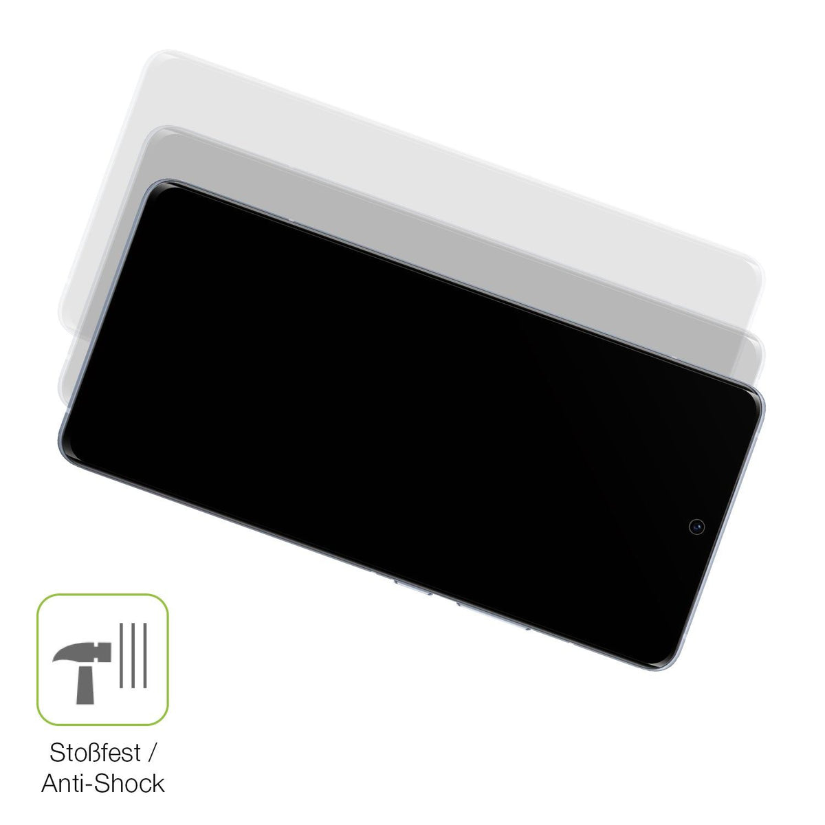 2x Full Cover Schutzfolie matt für Vivo X60 Pro Plus